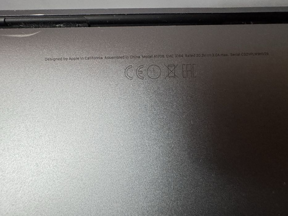Vand MacBook 2017