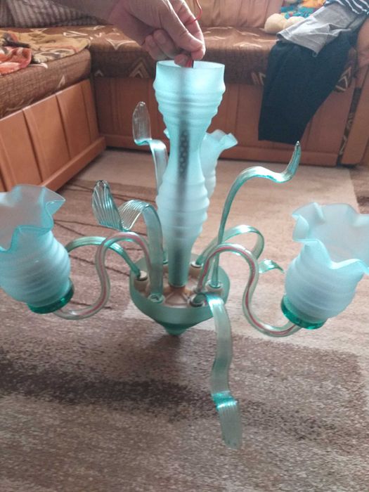 Lustra sticla trei brate