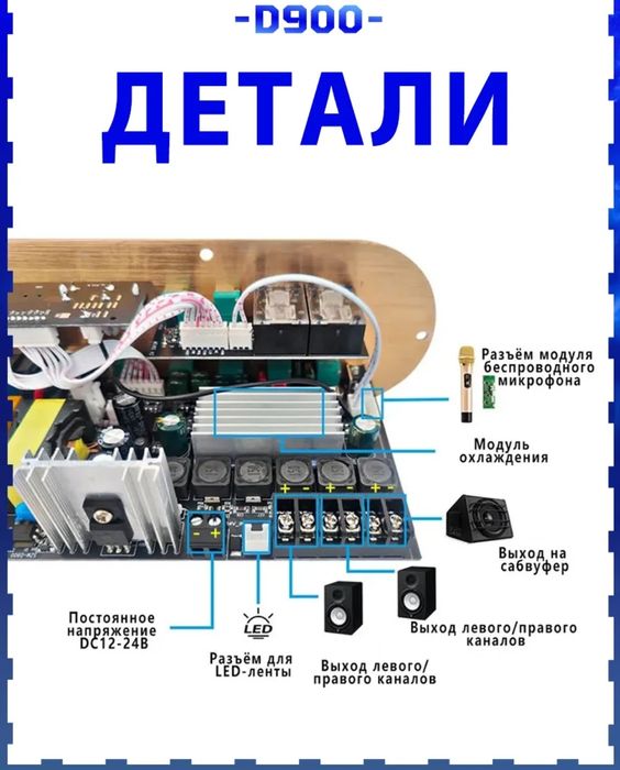 Усилитель для колонка 15тисч