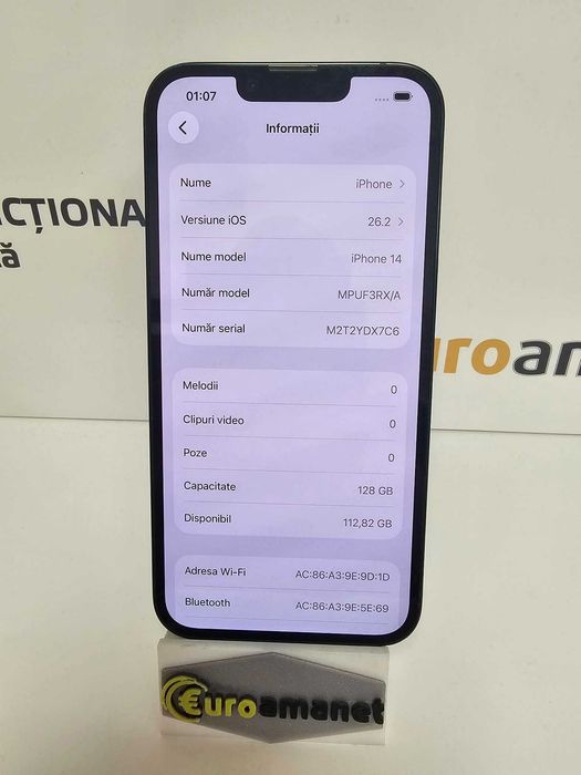 Telefon mobil Apple iPhone 14, 128GB -BD-