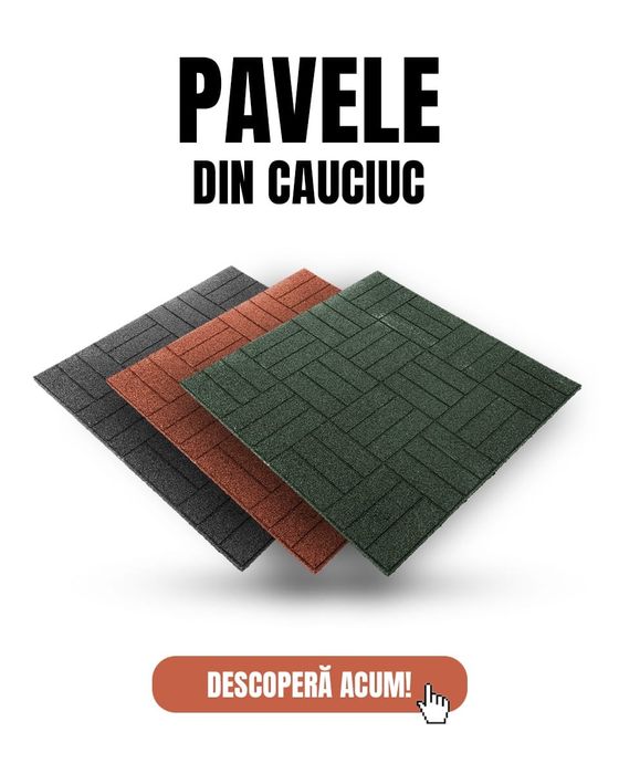 Pavele din cauciuc,  aleei grădină, spatii de joaca