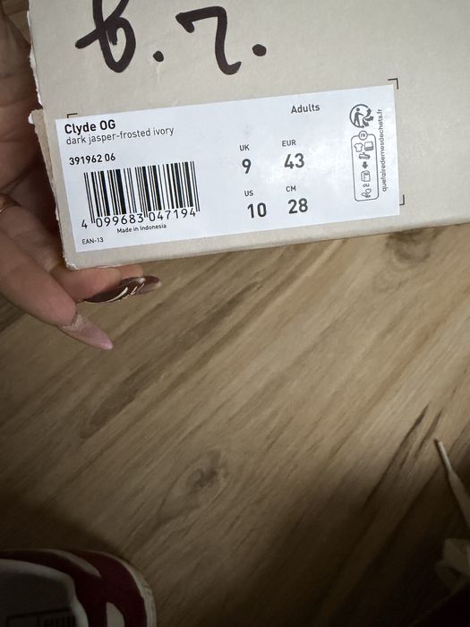 Оригинални нови маратонки PUMA Clyde OG dark ! 42,43,44 н