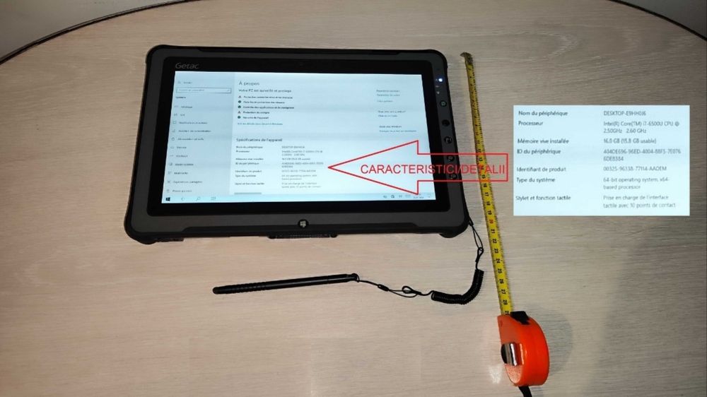 Tester auto 12/24V Model 2026 + Tableta Militara GETAC 10.1" Lb Romana