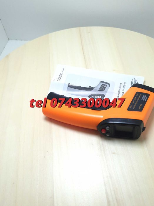 Termometru Ir Modul Infrarosu Cu Afisaj Digital Laser -50 / +360 Grade Pentru Masurarea Temperaturii Fara Contact In Domeniul Indicat