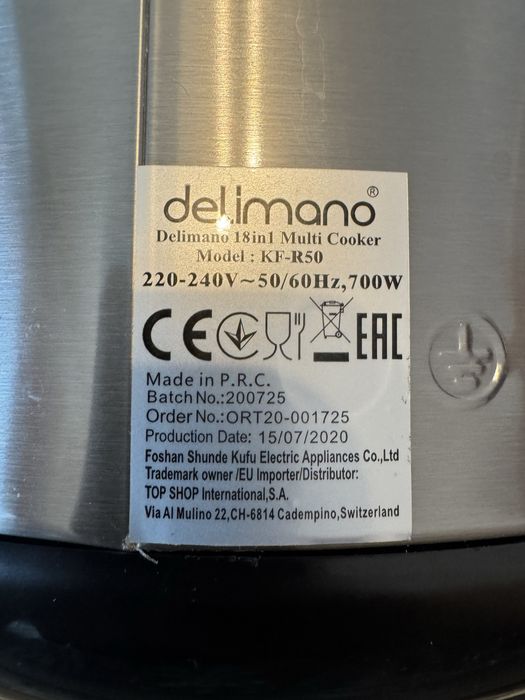 Delimano 18 in 1 multi cooker