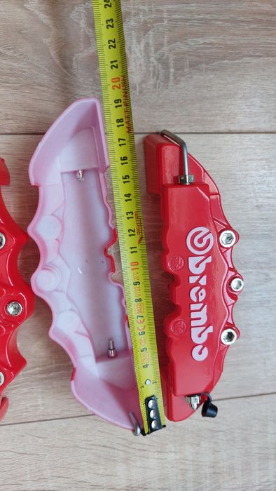 Capace ornament etrier disc frana brembo roșii plastic tuning racing