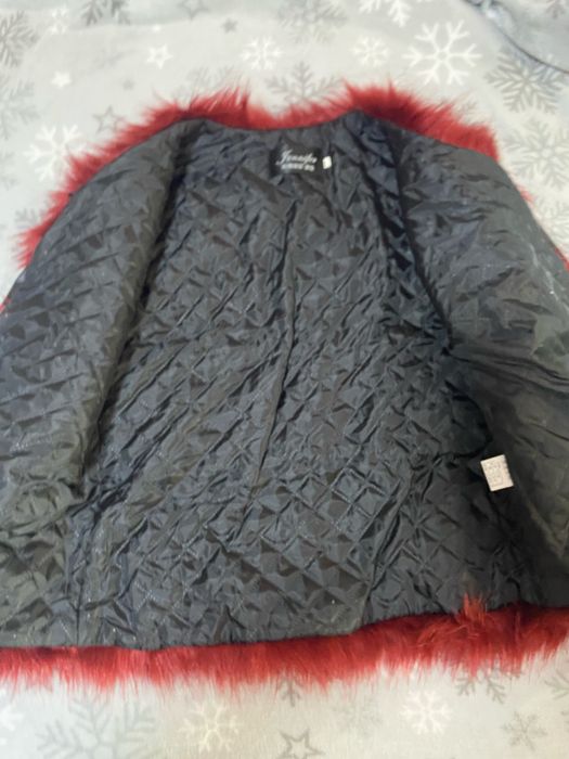 Geaca piele cu blana