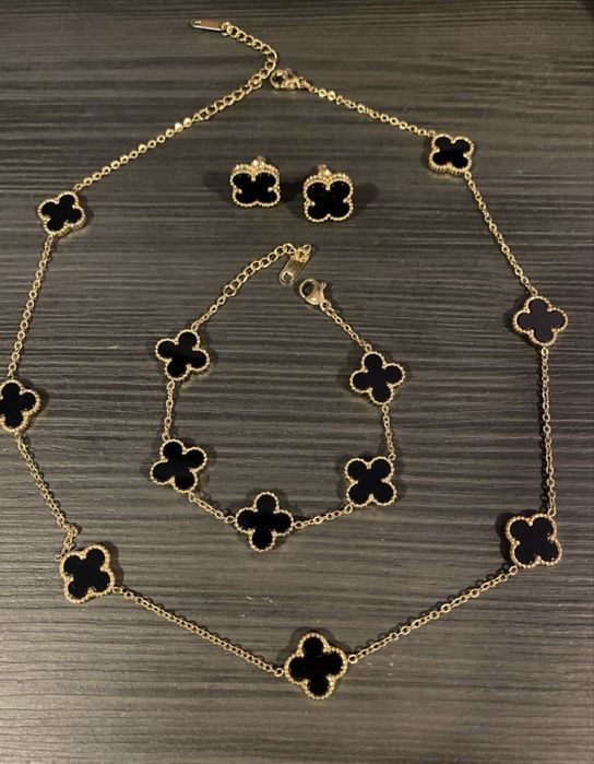 Колие гривна обеци Van cleef