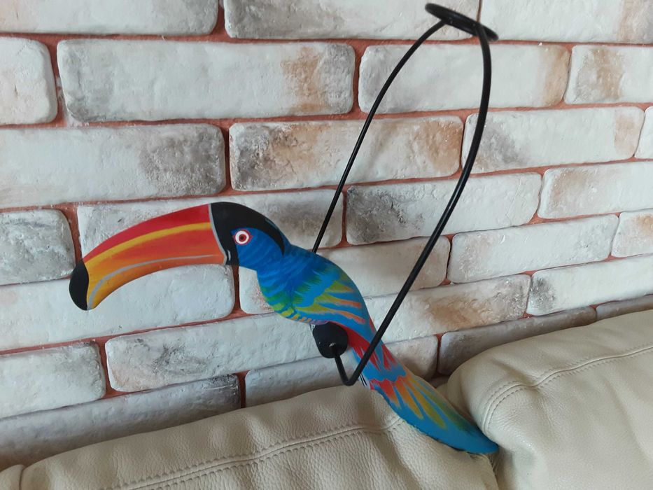 Лампа за таван за детска стая папагал "Зелен токан"