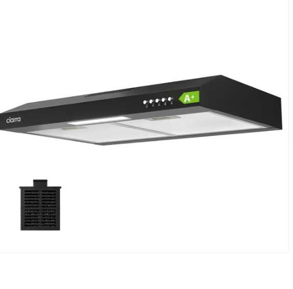 CIARRA CBCB6903D Hota extractoare 60 cm bucatarie clasa A+ Hota extractiva integrata pentru dulap 3 nivele