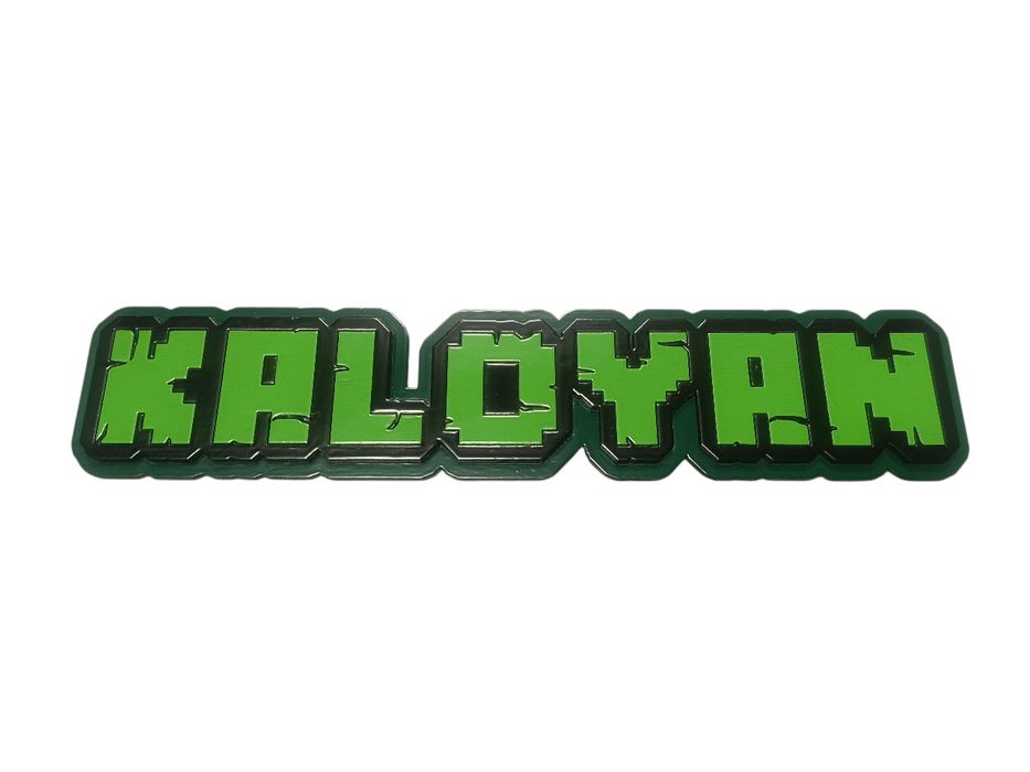3D табелка с име Minecraft стил за детска стая