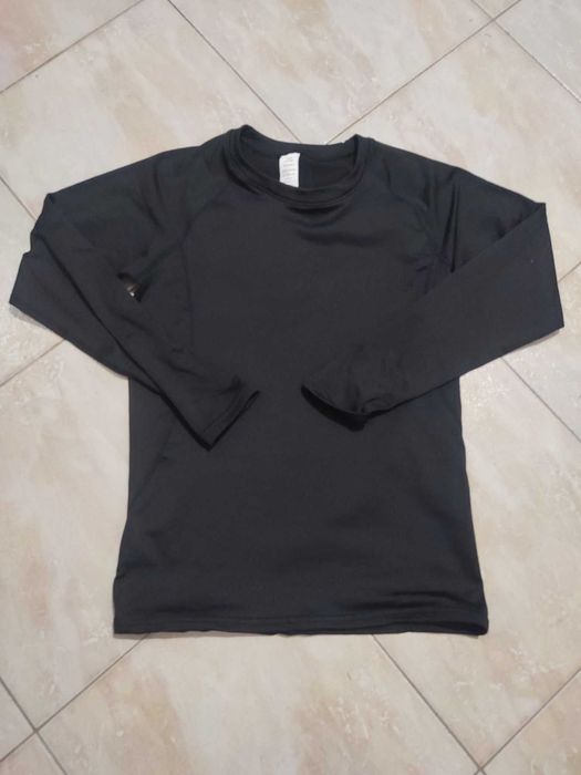 Спортна блуза с яка, за фитнес, еластична материя, НОВА