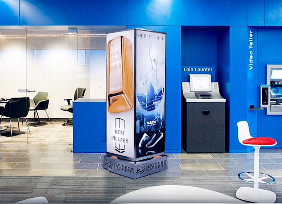 Уникальная рекламная конструкция Пилларс