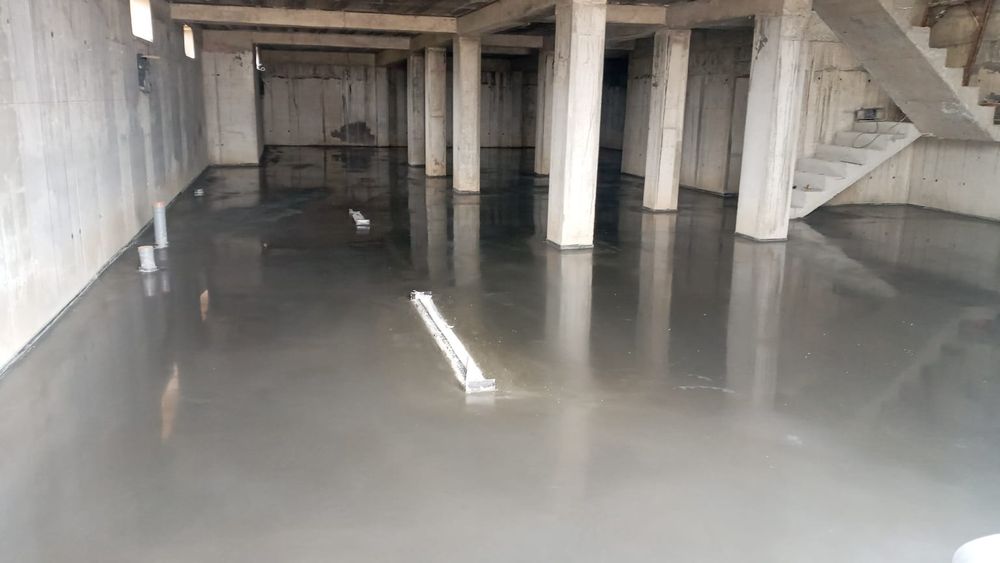 Turnare Beton finisat mecanic cu elicopter și cuart, Șapa Beton !