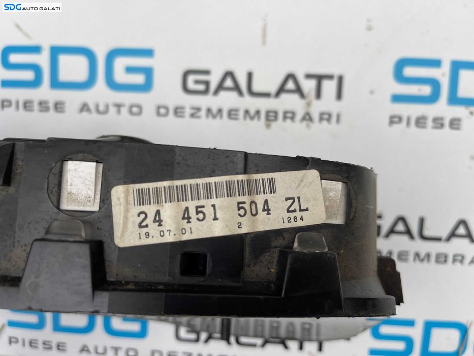 Ceas Ceasuri Cluster Instrumente Bord Opel Astra G 1.6 1998 - 2004 Cod 24451504 ZL [B2937]