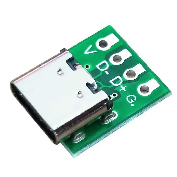 2бр USB 3.1 Type C Конектор 16 Пина PCB Платка Адаптер Тест Букса