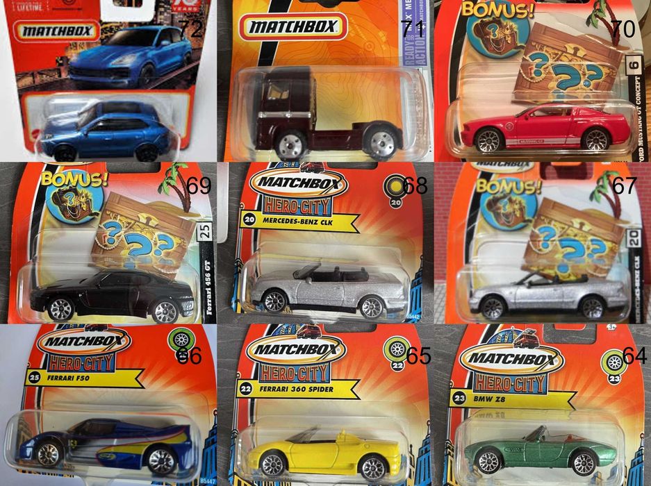 Метални колички Мачбокс Matchbox от различни години в мащаб 1:64 Част1