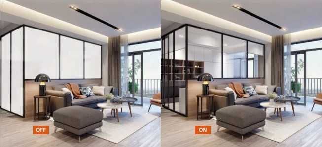 Умная, Жалюзи - переключаемая плёнка FILMBASE видов 20 с расцветками