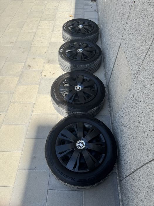 Оригинални железни джанти 16” 5x112 + гуми - Skoda / Seat / VW / Audi