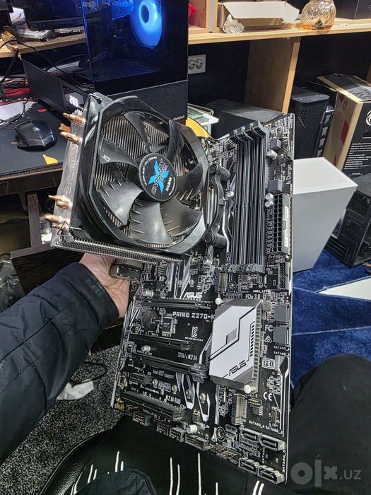 Z270K ideal core i7 7700 tosh pryamoy ekrangaham tasvir beradi garanty