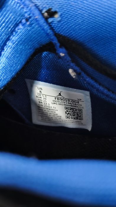 Adidasi Nike Air Jordan MVP Black Royal Blue, Marimea 39, Originali