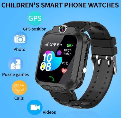 Детски смарт часовник с GPS тракер, SIM карта за разговори
