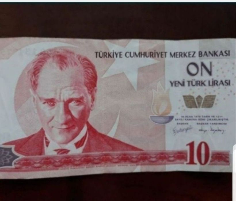 Bancnotă 10 lire turcești 1970