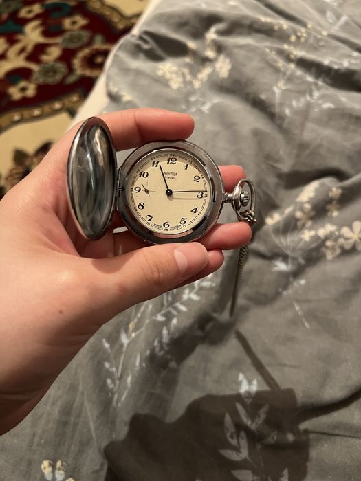 Винтажные карманные часы “Молния”. Часы полностью рабочие!
