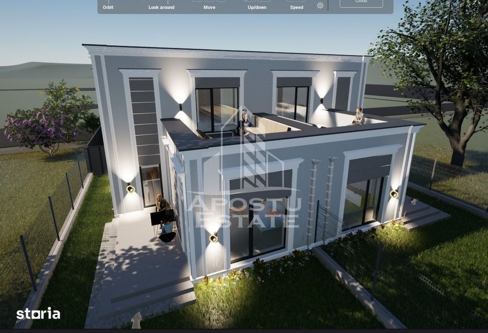 Duplex de vanzare cu 4 camere si 2 bai ,Ghiroda