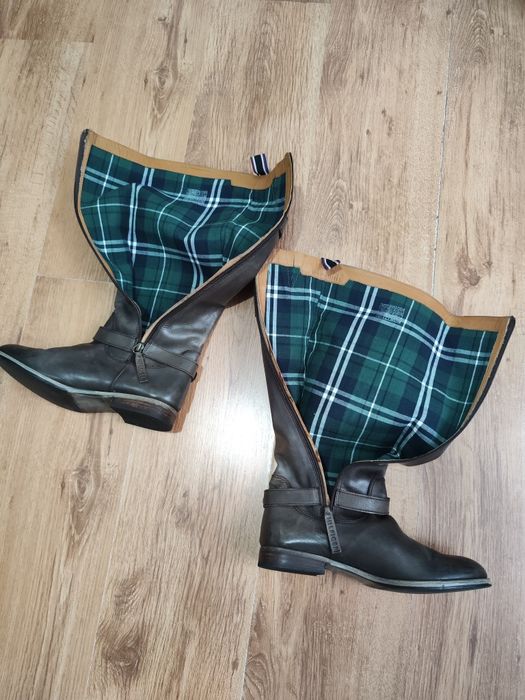 Cizme lungi Tommy Hilfiger din piele mărimea 38