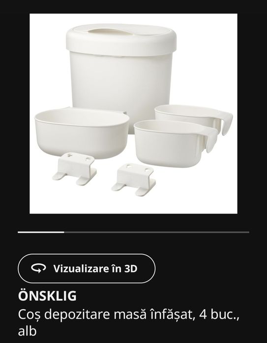 Masă de înfășat IKEA cu accesorii și saltea