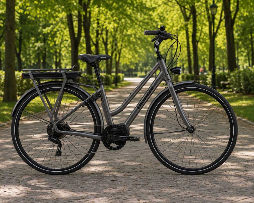 Електрически велосипед Bianchi E-Spillo Classic City Lady 8sp Grey Gloss