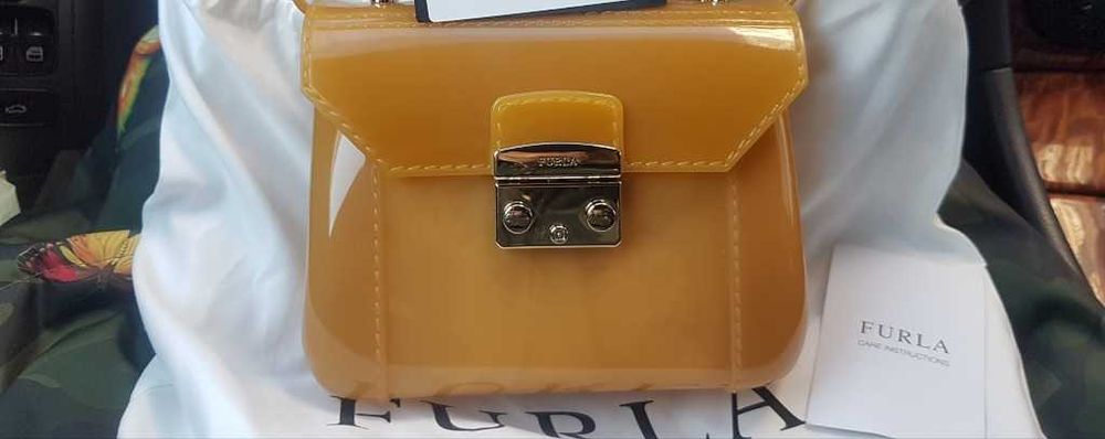 Furla нова лятна ,силиконова,кукленска чанта