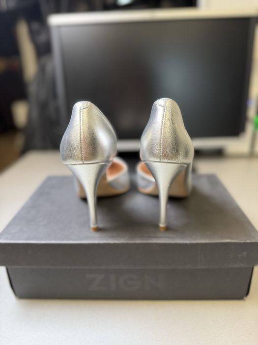 Zign дамски обувки на ток Silver EU 38