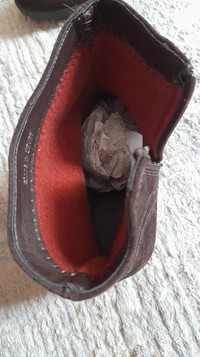 Замшевые полусапожки