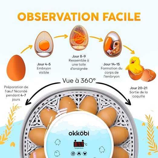 НОВ Инкубатор за яйца Okkobi M12