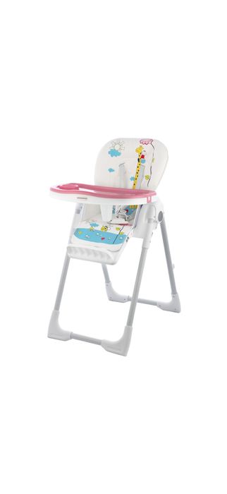 Scaun de masa Wunderkid Play, Alb/Roz