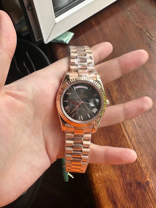 Rolex Day Date Rose gold Brown dial