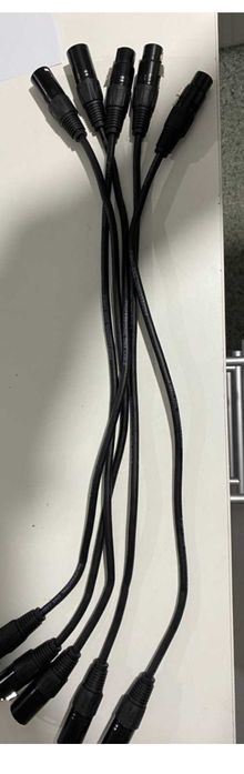 5 cabluri DMX 5 pin . 0.5m