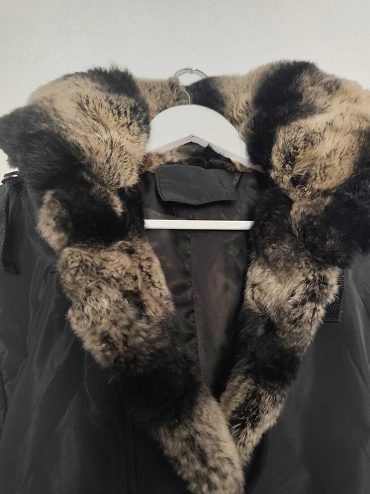 Дамско пролетно палто с чинчила