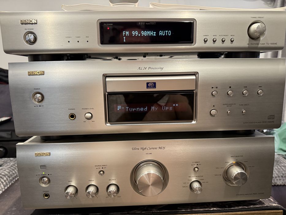 Linie Denon Pma-1500 Ae,SACD DCD-1500 Ae,Tuner Tu-1500 Ae,Impecabila
