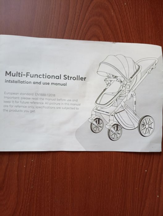 ,детская коляска синего цвета