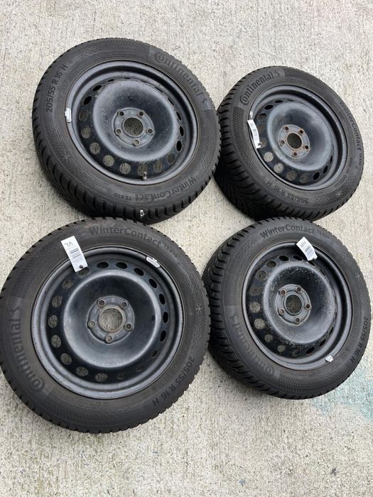 Jante tabla cu senzori 16 Renault Megane echipate iarna 205 55 16 Continental