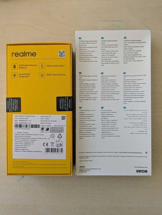 Realme Not 70T 4GB/128GB с гаранция 2 год. и Powerbank 10000mAh