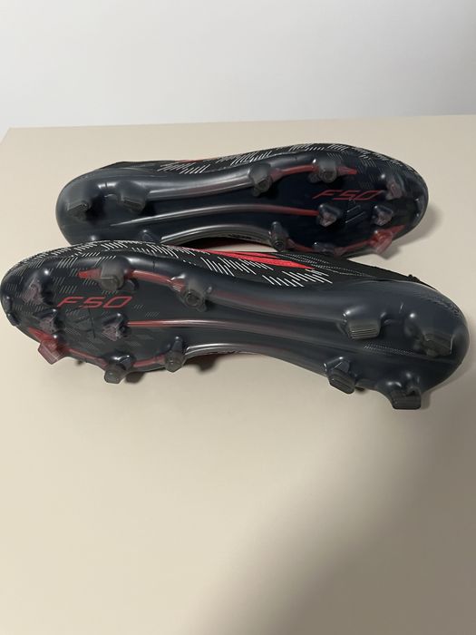 Бутонки: Adidas F50 ELITE LACELESS FG - Firm-ground football boots - core black lucid red core black