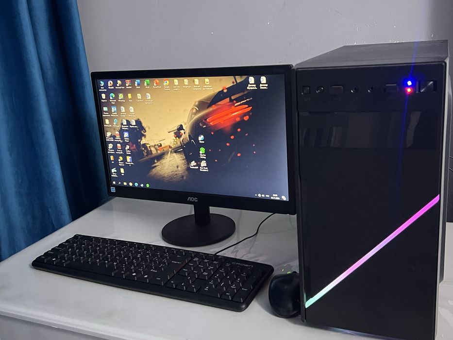 INTEL CORE I3 10100F GEFORCE GT 1030+монитор AOC