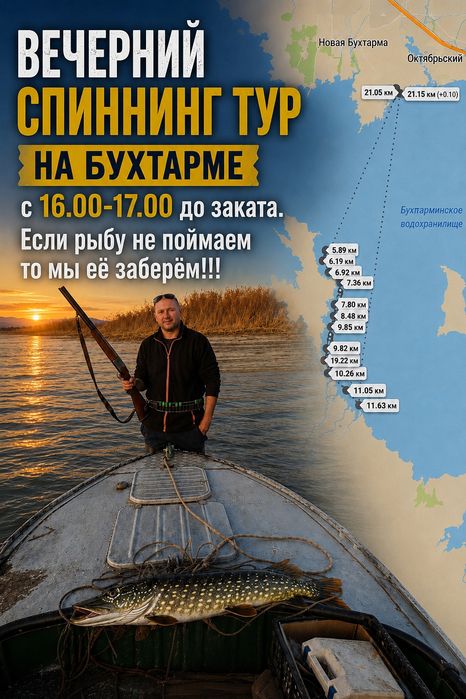 Рыбалка на Бухтарме
