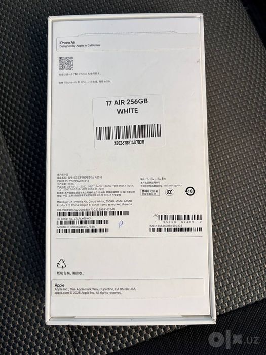 Iphone 17 air 256gb