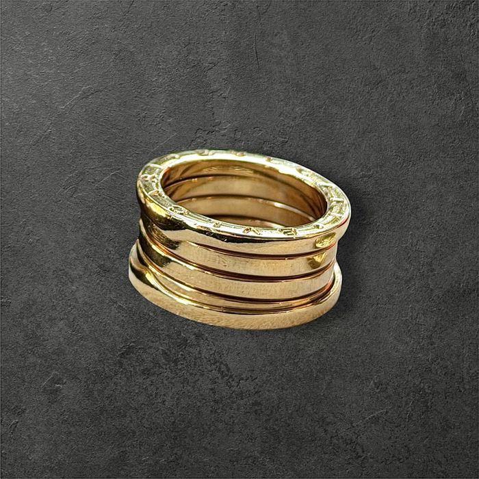 BVLGARI B.zero1 Three-Band Ring 18K Gold дамски пръстен 54