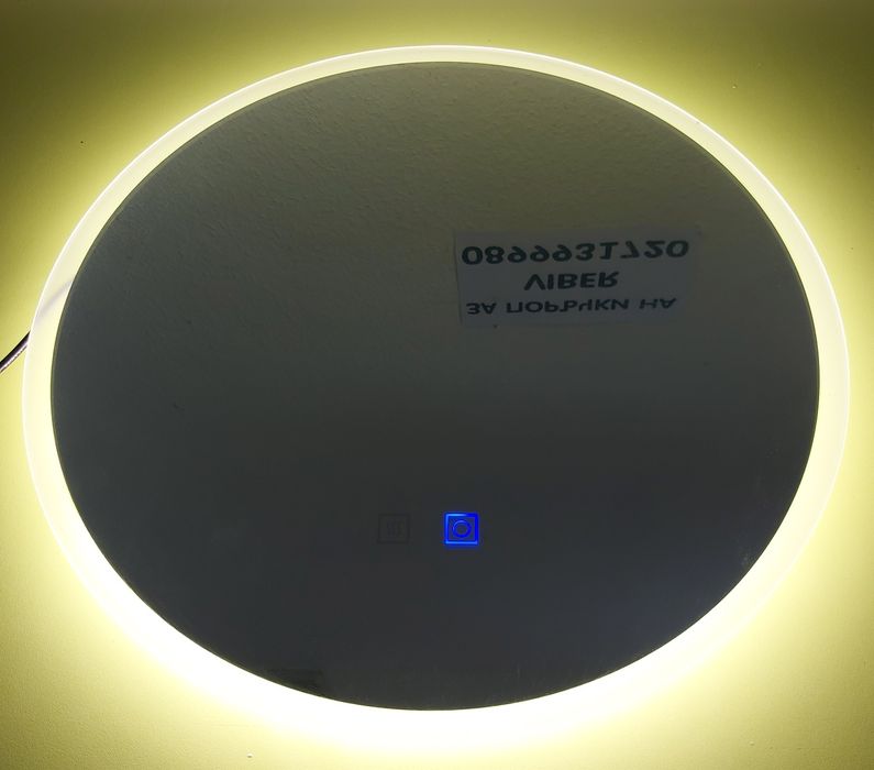 Кръгло лед LED огледало за баня Ф50см-обезпотяване 60 см-блутуут, обез